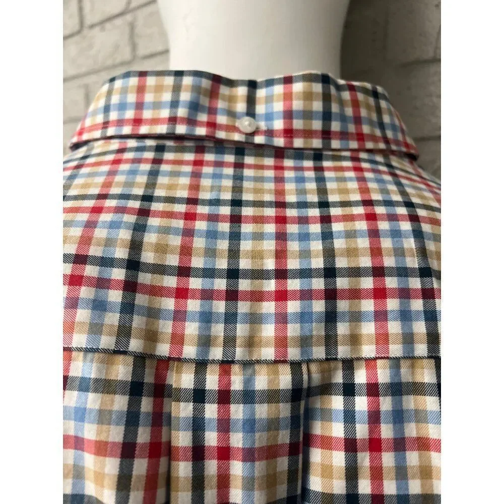 Duluth Multicolored Checked Short Sleeve Men's Shirt Size 2XL